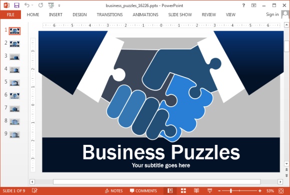 Puzzle Powerpoint Template from www.homeppt.com
