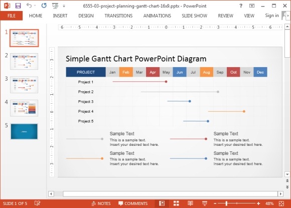 Диаграмма ганта powerpoint шаблон