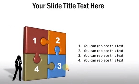 Puzzle pieces in PowerPoint