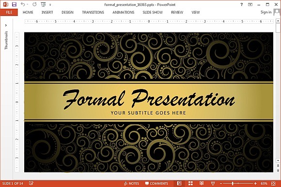 Plantilla De Powerpoint Animados Para Presentaciones Formales