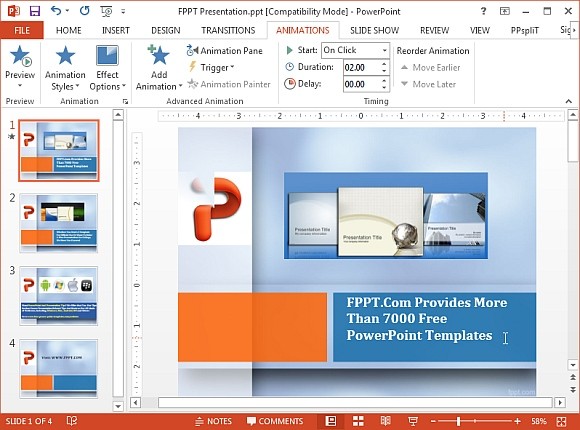 Презентация анимация в powerpoint шаблоны