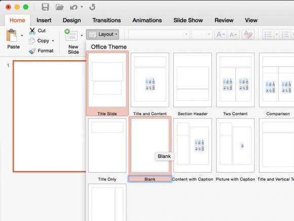 Changer la mise en PowerPoint 2016