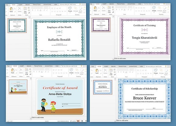 Le migliori modelli di certificato per PowerPoint