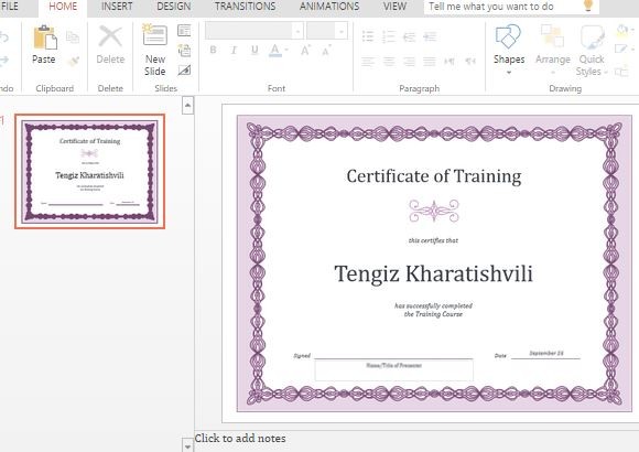 elegant-lila-Mitarbeiter-Training-Zertifikat