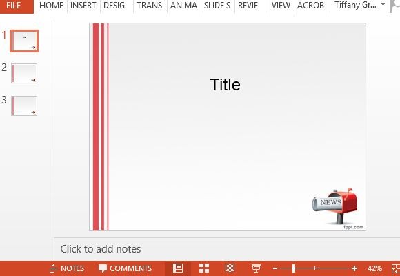 無料ニュースpowerpointのテンプレート