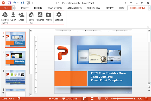 Google Drive plugin for Microsoft Office