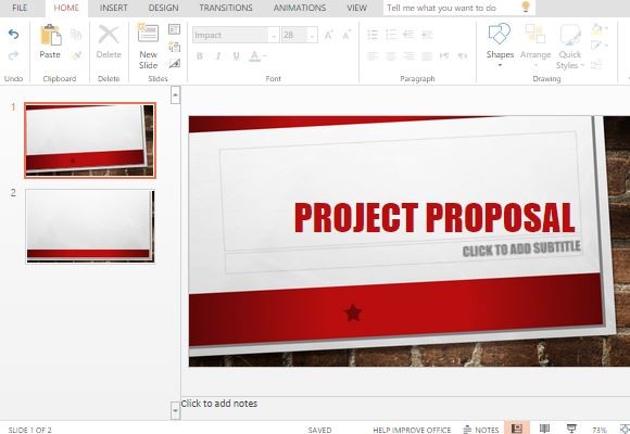 Template Main Event PowerPoint