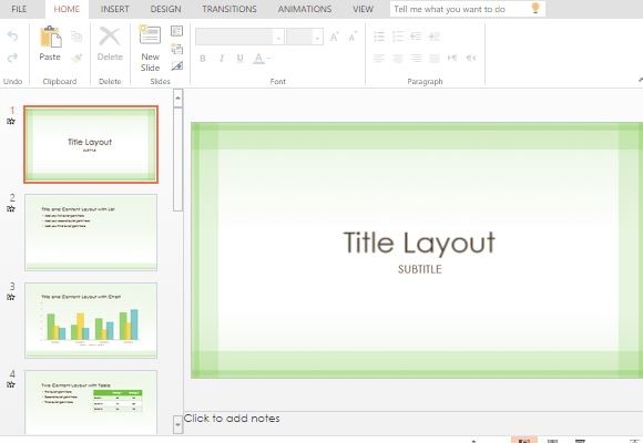 Format Sheer verde de frontieră de design cu ecran lat PowerPoint