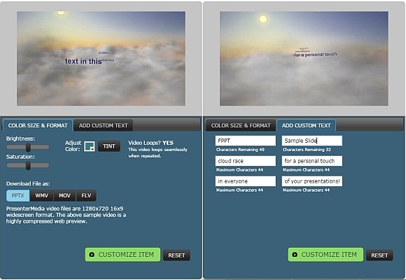 Animasi Awan Video Background Template Untuk PowerPoint