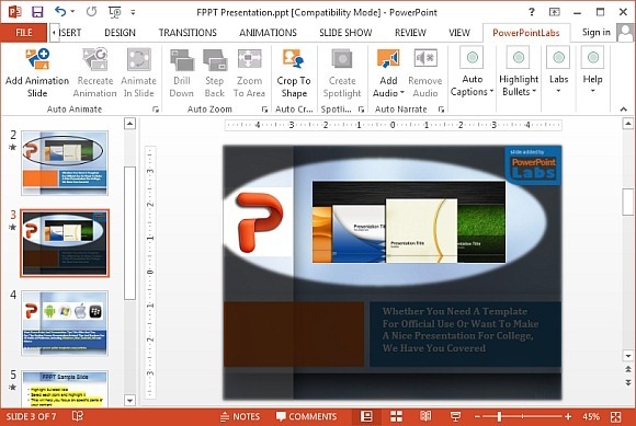 Spotlight in PowerPoint