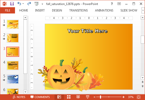 Haloween template for fall events