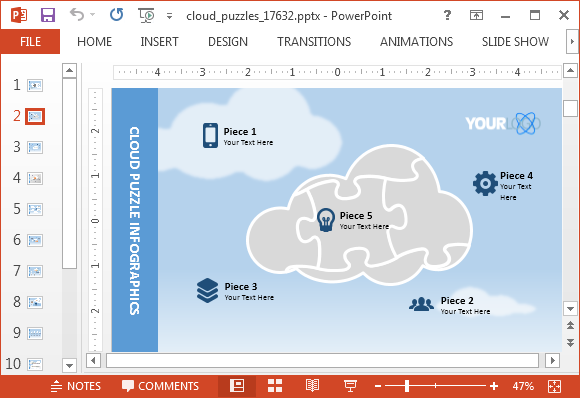 Cloud backup slide design