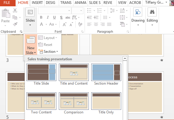 novos-slides facilmente adicionar-e-personalizar-your-vendas-treinamento de apresentação