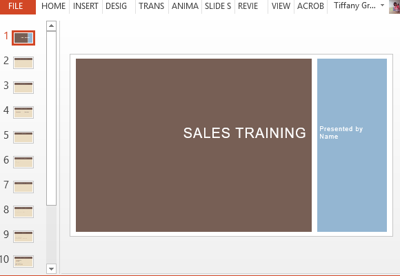 Biznes Sales Training Template for PowerPoint