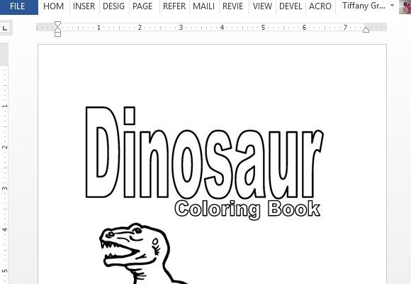 인쇄 공룡 색칠하기 책에 대한 말씀