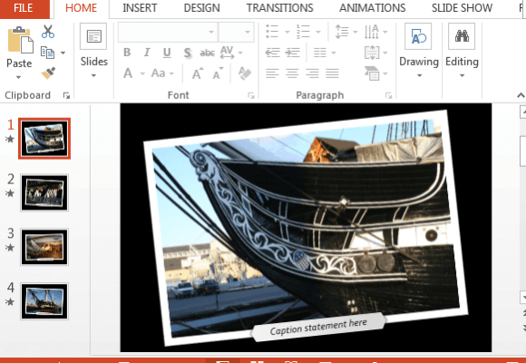 Picture With Fly Through 3D Transition Effect Template For PowerPoint