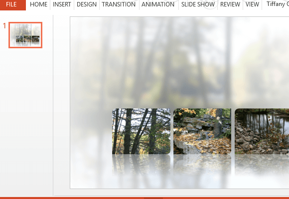 Blur Gambar Background Template Effect PowerPoint