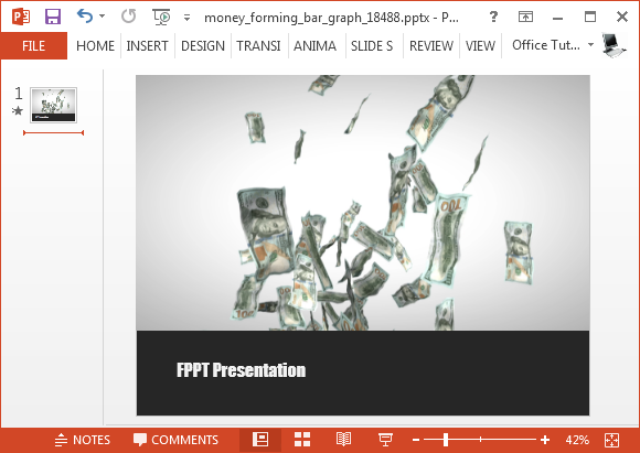 Fundaluri animate Bani video pentru PowerPoint