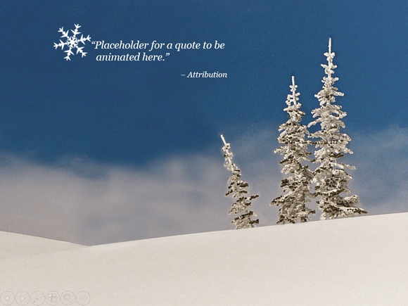 Template gratis Animated Snow PowerPoint