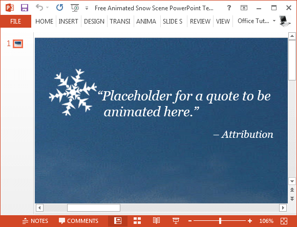 animație fulgi de zăpadă