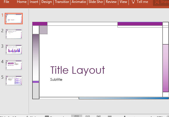 แนวตั้งและแนวนอนเส้นบทคัดย่อ PowerPoint แม่