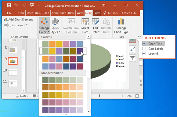 kursus perguruan tinggi template untuk PowerPoint