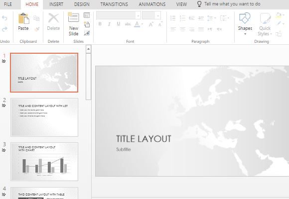 Plantilla libre de Europa Mapa de PowerPoint