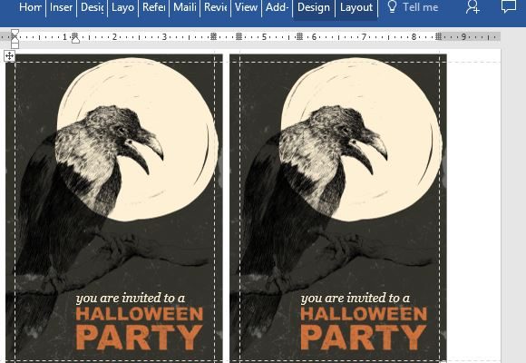 halloween-party-invitation-carte postale pour mot