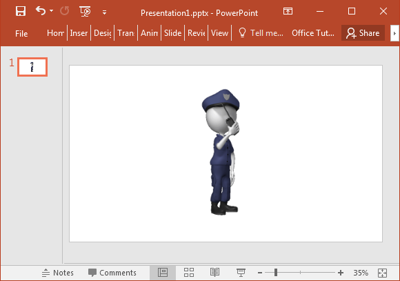 Animated poliziotto clipart