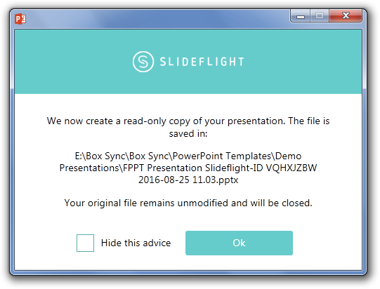 Partager diapositives avec SlideFlight