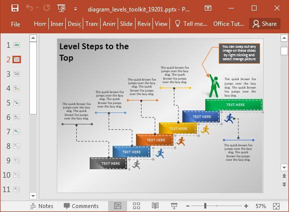 แผนภาพแม่แบบชง PowerPoint