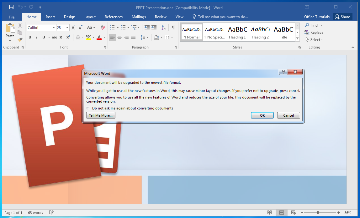 Wie in word dokumente ohne kompatibilit tsmodus in word 2016 ffnen