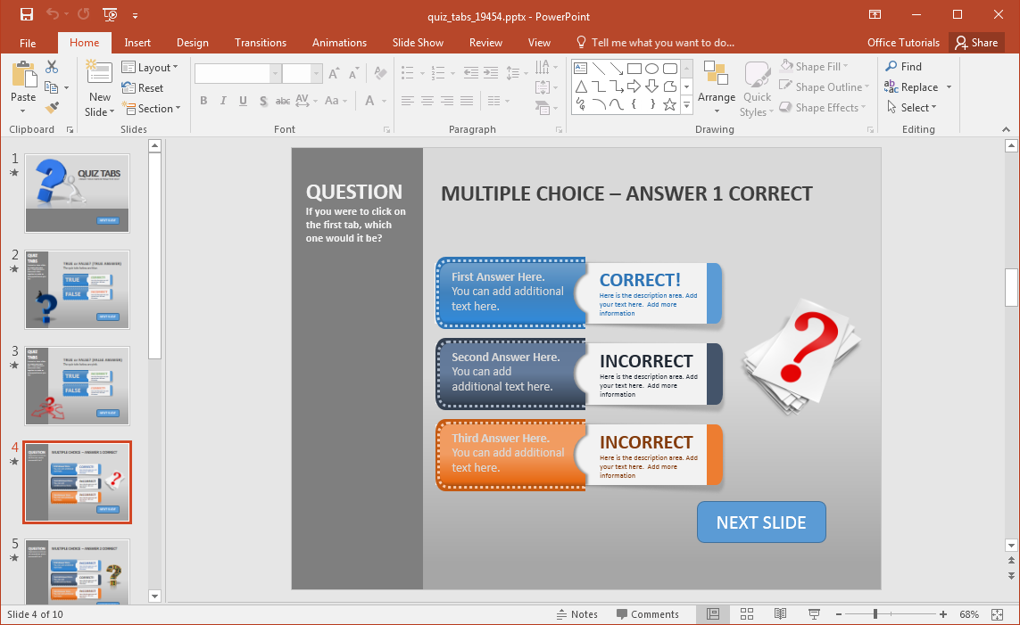 create-a-sınav-in-powerpoint