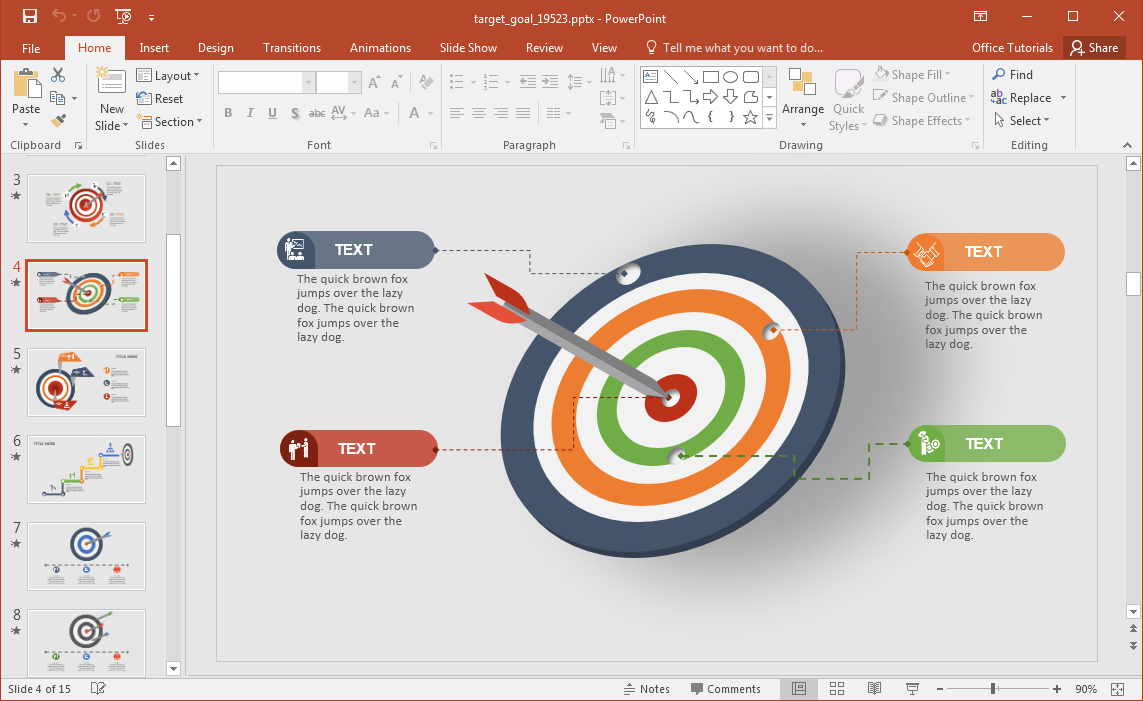 Target gol-presentasi-template