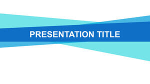 PowerPoint-Vorlage mit blauem Streifen