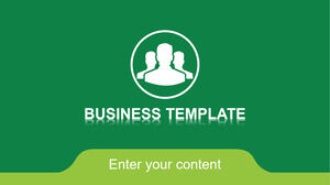 Green Business Report PowerPoint Templates