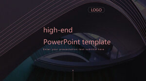 High-end purple business PowerPoint Templates