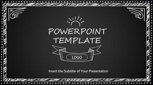 Hand drawn blackboard PowerPoint templates
