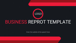 Черный красный простой бизнес Шаблоны презентаций PowerPoint