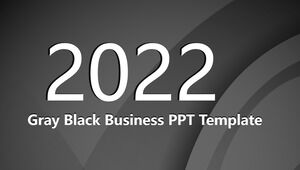 Szary czarny biznes Szablony prezentacji PowerPoint