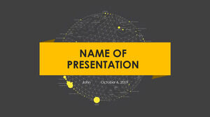 Black and Yellow PowerPoint Templates