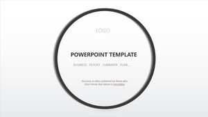 Black and white simple PPT template