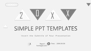 Grey Triangle Business PowerPoint Templates