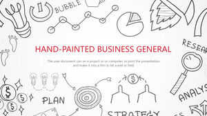 Hand drawn business profile PowerPoint Templates
