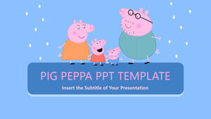 Strona kreskówka świnka Szablony prezentacji PowerPoint