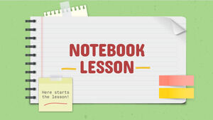 Notebook lesson PowerPoint templates