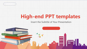Șabloane PowerPoint pentru educație simplă colorate