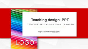 Pencil background lesson plan PPT templates