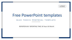 Minimalist thesis defense PowerPoint Templates