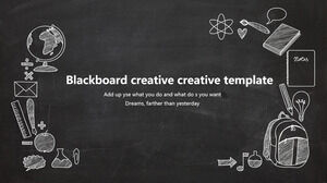 Blackboard style powerpoint template